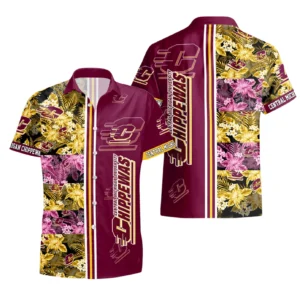 Central Michigan Chippewas Hawaiian Aloha Shirt All Over Print, Custom Name TN260425Y7HWCT3NCCMU