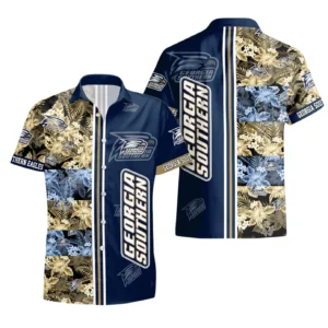 Georgia Southern Eagles Hawaiian Aloha Shirt All Over Print, Custom Name For Men Women Kids TN260425Y7HWCT3NCGSE