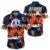 Navy Tropical Flower