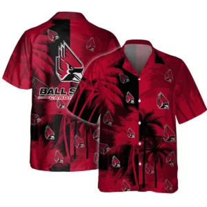 Ball State Cardinals Hawaiian Aloha Shirt All Over Print, Custom Name TN260425Y7HWCT5NCBSC
