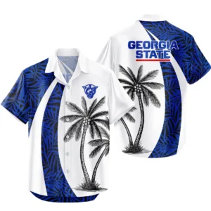 Georgia Southern Eagles Hawaiian Aloha Shirt All Over Print, Custom Name For Men Women Kids TN260425Y7HWCT6NCGSU
