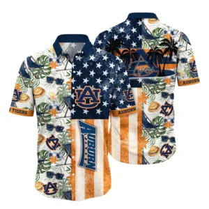 Auburn Tigers Hawaiian Aloha Shirt All Over Print, Custom Name TN260425Y7HWCT7NCAUT