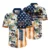 Navy Tropical Flower