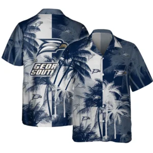 Georgia Southern Eagles Hawaiian Aloha Shirt All Over Print, Custom Name For Men Women Kids TN260425Y7HWCT7NCGSE
