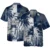 Navy Tropical Flower