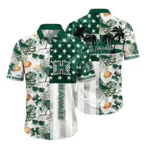 Hawaii Rainbow Warriors Hawaiian Aloha Shirt All Over Print, Custom Name For Men Women Kids TN260425Y7HWCT7NCHRW