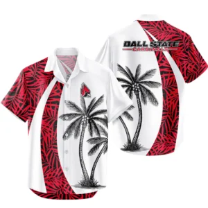 Ball State Cardinals Hawaiian Aloha Shirt All Over Print, Custom Name TN260425Y7HWCT8NCBSC
