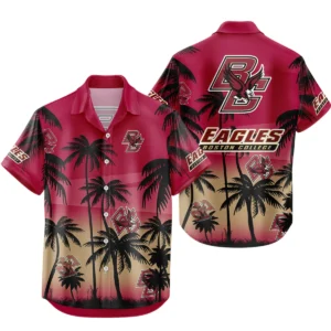 Boston College Eagles Hawaiian Aloha Shirt All Over Print, Custom Name TN260425Y7HWCT9NCBCE