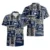 Navy Tropical Flower 2