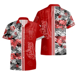 Indiana Hoosiers Hawaiian Aloha Shirt All Over Print, Custom Name For Men Women Kids TN260427Y7HWCT11NCIU