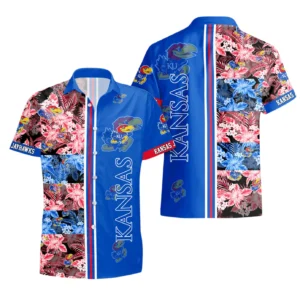 Kansas Jayhawks Hawaiian Aloha Shirt All Over Print, Custom Name For Men Women Kids TN260427Y7HWCT14NCKU