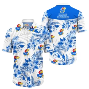 Kansas Jayhawks Hawaiian Aloha Shirt All Over Print, Custom Name For Men Women Kids TN260427Y7HWCT26NCKU