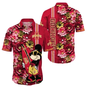 Iowa State Cyclones Hawaiian Aloha Shirt All Over Print, Custom Name For Men Women Kids TN270425Y7HWCT12NCISU