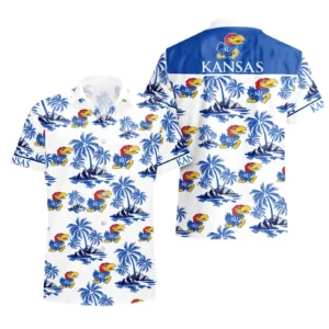 Kansas Jayhawks Hawaiian Aloha Shirt All Over Print, Custom Name For Men Women Kids TN270425Y7HWCT18NCKU