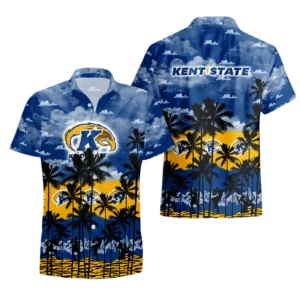 Kent State Hawaiian Shirt All Over Print, Custom Name For Men Women Kids TN270425Y7HWCT1NCKES