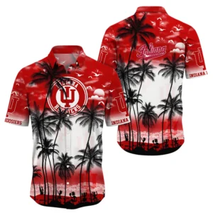 Indiana Hoosiers Hawaiian Aloha Shirt All Over Print, Custom Name For Men Women Kids TN270425Y7HWCT23NCIU