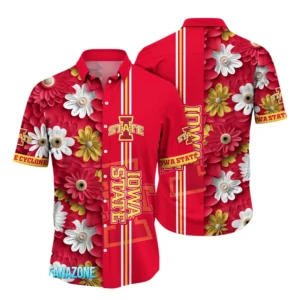 Iowa State Cyclones Hawaiian Aloha Shirt All Over Print, Custom Name For Men Women Kids TN270425Y7HWCT24NCISU