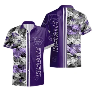 Kansas State Wildcats Hawaiian Aloha Shirt All Over Print, Custom Name For Men Women Kids TN270425Y7HWCT3NCKSU