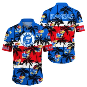 Kansas Jayhawks Hawaiian Aloha Shirt All Over Print, Custom Name For Men Women Kids TN270425Y7HWCT3NCKU