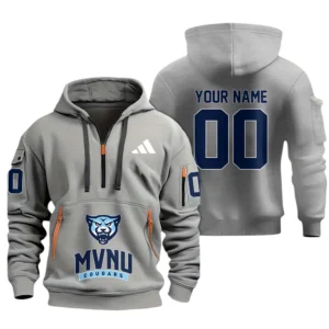 Mount Vernon Nazarene Half Zip Hoodie Sport Hooded Multi-Pockets Custom Name & Number TN060525Y25QZ2HCT1NCMVNU