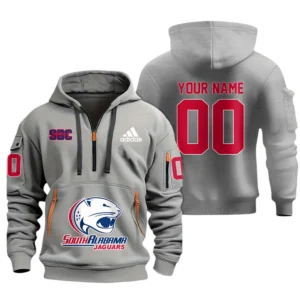 South Alabama Jaguars Half Zip Hoodie Sport Hooded Multi-Pockets Custom Name & Number TN060525Y25QZ2HCT1NCSAJ