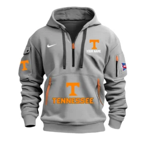 Tennessee Volunteers Half Zip Hoodie Sport Hooded Multi-Pockets Custom Name & Number TN060525Y25QZ2HCT2NCVOLS