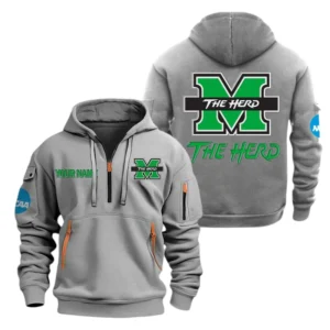 Marshall Thundering Herd Half Zip Hoodie Sport Hooded Multi-Pockets Custom Name TN070525Y25QZ2HCT1NCMTH