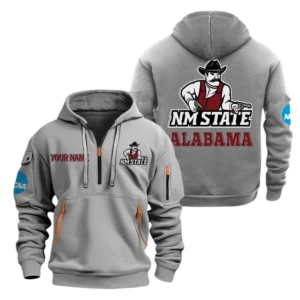 New Mexico State Aggies Half Zip Hoodie Sport Hooded Multi-Pockets Custom Name TN070525Y25QZ2HCT1NCNMSU