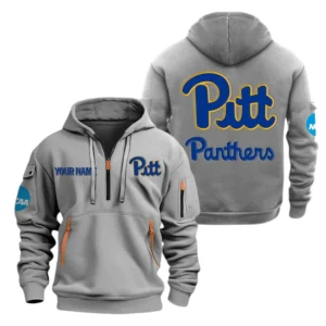 Pittsburgh Panthers Half Zip Hoodie Sport Hooded Multi-Pockets Custom Name TN070525Y25QZ2HCT1NCPITT