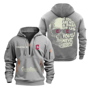 Cleveland Guardians Half Zip Hoodie Sport Hooded Multi-Pockets Custom Name TN120525Y25QZ2HCT1MBCLE