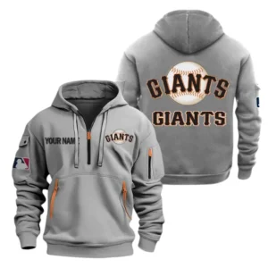San Francisco Giants Half Zip Hoodie Sport Hooded Multi-Pockets Custom Name TN210525Y25QZ2HCT1MBSF