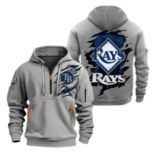 Tampa Bay Rays Half Zip Hoodie Sport Hooded Multi-Pockets Custom Name TN210525Y25QZ2HCT1MBTB