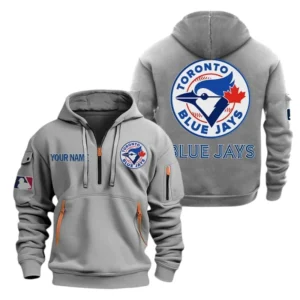 Toronto Blue Jays Half Zip Hoodie Sport Hooded Multi-Pockets Custom Name TN210525Y25QZ2HCT2MBTOR