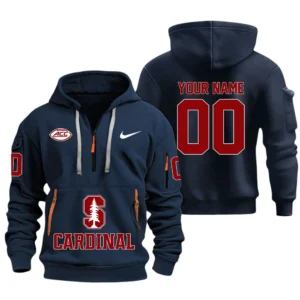 Stanford Cardinal Half Zip Hoodie Sport Hooded Multi-Pockets Custom Name & Number TN060525Y25QZ2HCT1NCSCA