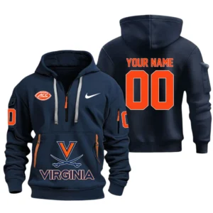 Virginia Cavaliers Half Zip Hoodie Sport Hooded Multi-Pockets Custom Name TN130525Y25QZ2HCT1NCVIR