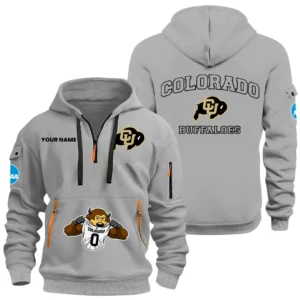 Colorado Buffaloes Half Zip Hoodie Sport Hooded Multi-Pockets Custom Name HIDI270525Y25QZ2HNCCOL