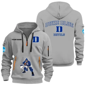 Duke Blue Devils Half Zip Hoodie Sport Hooded Multi-Pockets Custom Name HIDI270525Y25QZ2HNCDUKE