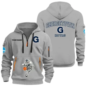 Georgetown Hoyas Half Zip Hoodie Sport Hooded Multi-Pockets Custom Name HIDI280525Y25QZ2HNCGH