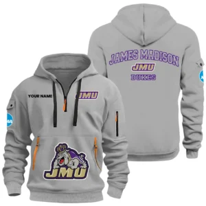 James Madison Dukes Half Zip Hoodie Sport Hooded Multi-Pockets Custom Name HIDI280525Y25QZ2HNCJMU