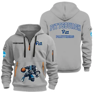 Pittsburgh Panthers Half Zip Hoodie Sport Hooded Multi-Pockets Custom Name HIDI300525Y25QZ2HNCPITT