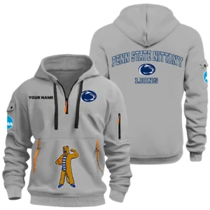Penn State Nittany Lions Half Zip Hoodie Sport Hooded Multi-Pockets Custom Name HIDI300525Y25QZ2HNCPSNL