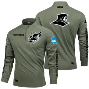 Providence Friars Long Sleeve Shirt, Stand Collar Quarter Zip-up Custom Name HIDI200525Y49LMT05NCPF