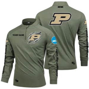 Purdue Boilermakers Long Sleeve Shirt, Stand Collar Quarter Zip-up Custom Name HIDI200525Y49LMT05NCPUR