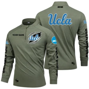 UCLA Bruins Long Sleeve Shirt, Stand Collar Quarter Zip-up Custom Name HIDI200525Y49LMT05NCUCLA