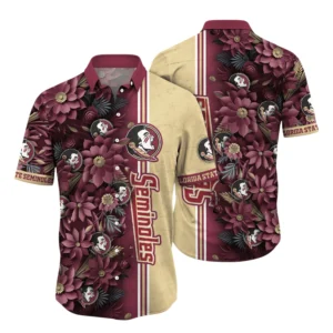 Florida State Seminoles Hawaiian Shirt All Over Print, Custom Name TN020525Y7HWCT1NCFSU