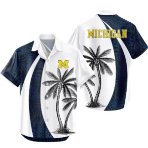 Michigan Wolverines Hawaiian Shirt All Over Print, Custom Name TN050525Y7HWCT16NCMIW