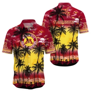 Minnesota Golden Gophers Hawaiian Shirt All Over Print, Custom Name TN080525Y7HWCT25NCUMN