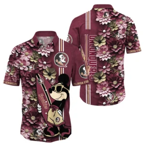 Florida State Seminoles Hawaiian Shirt All Over Print, Custom Name TN260425Y7HWCT17NCFSU