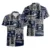 Navy Tropical Flower 2