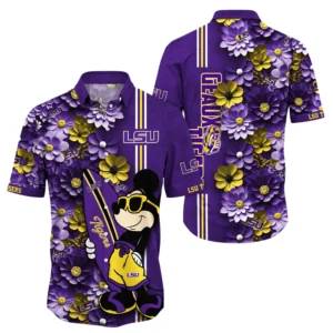 LSU Tigers Hawaiian Shirt All Over Print, Custom Name TN300425Y7HWCT10NCLSU